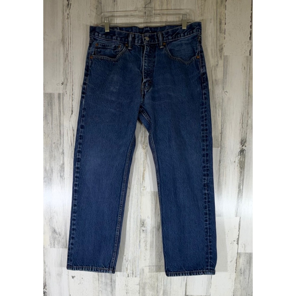 Levis 505 Regular Fit Jeans 34x29 (33x27.5) Medium Wash Straight Leg Classic